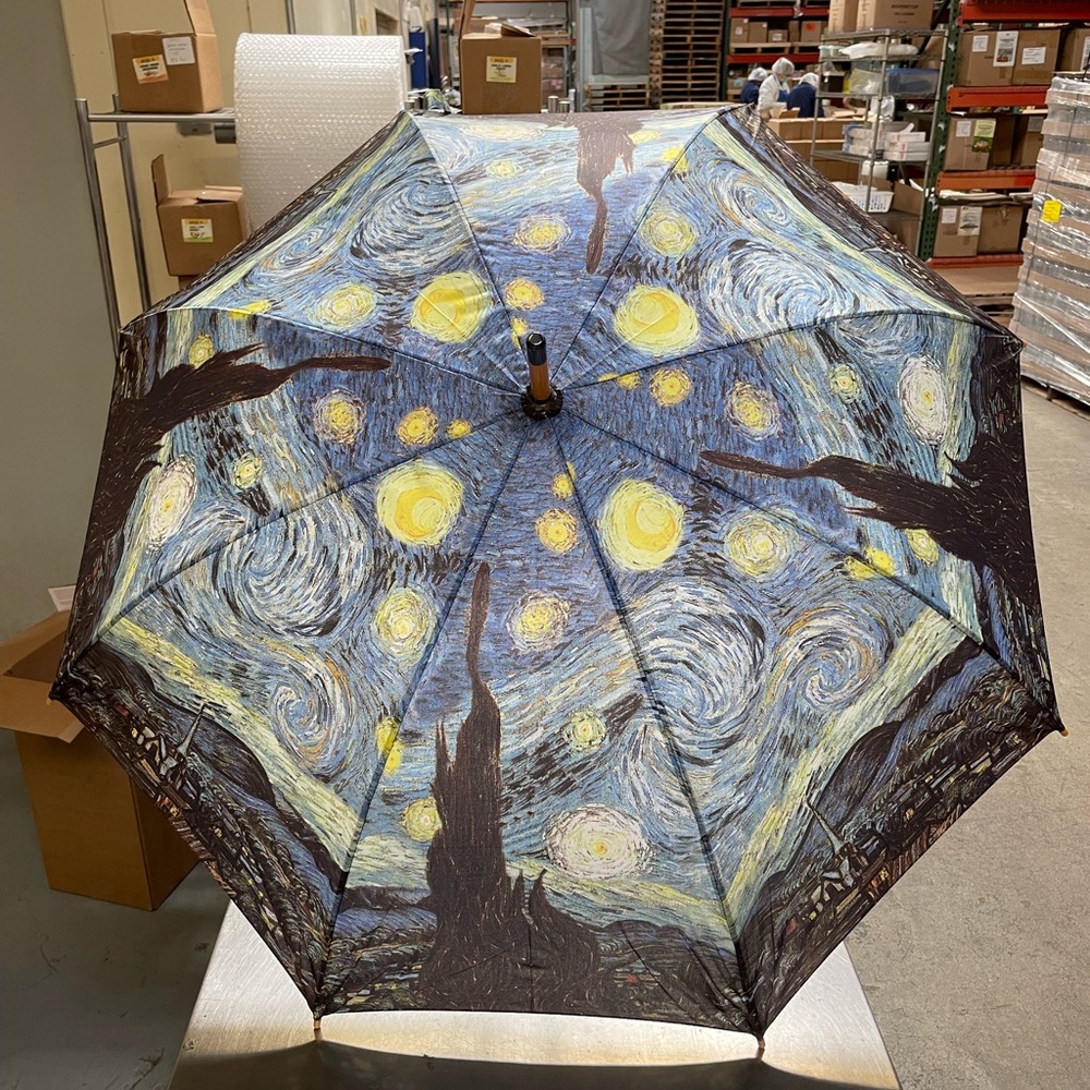 Van Gogh Starry Night Stick Umbrella.